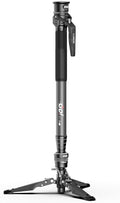 M1pro 65" Carbon Fiber Monopod for Camera, One-Click Lifting Quick Release Monopod with feet, Compact for Travel, Max Load 44lbs / 20kg for Camera, DSLR, Camcorder by COMAN