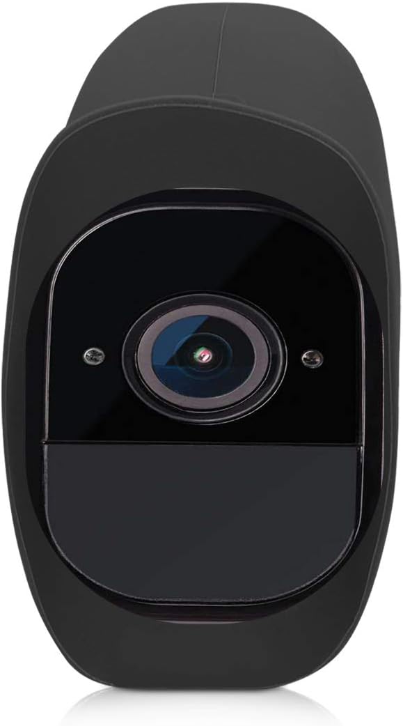 kwmobile Silicone Cover for Arlo Pro/Pro 2 Smart Cover - TPU Protective Camera Skin with Sun Shield - Weather-Resistant - Black - Image 4