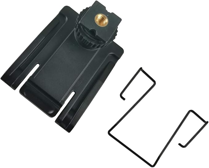 Hot Shoe Mount Adapter and Holder Belt Clip Compatible for S Ony, for Saramonic, for Boya Wireless Microphone fixe to DSLR Camera, Video Camera by CANFON