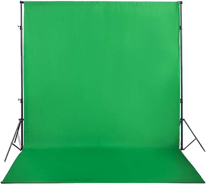 Green Screen Backdrop 8x10ft Photo Backdrop Chromakey Muslin Portrait Green Backdrop for PS Keying/Video Creation/Studio Portrait Shoots by HMTFOTO