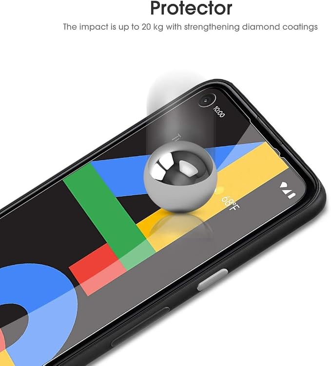 OMOTON [4 Pack] Screen Protector for Google Pixel 4a (Not Fit for 4a 5G), Scratch Resistant/Easy-Install/Bubble Free/Tempered Glass Screen Protector Compatible with Google Pixel 4a - Image 6