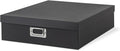 Soul & Lane - Black Scrapbook Photo Storage Box with Lid, 14.8x13x3.7 In | Large Keepsake Memory Organizer, Decorative Cardboard Album Box, Jumbo Craft Storage for Photos and Memorabilia by SoulLane