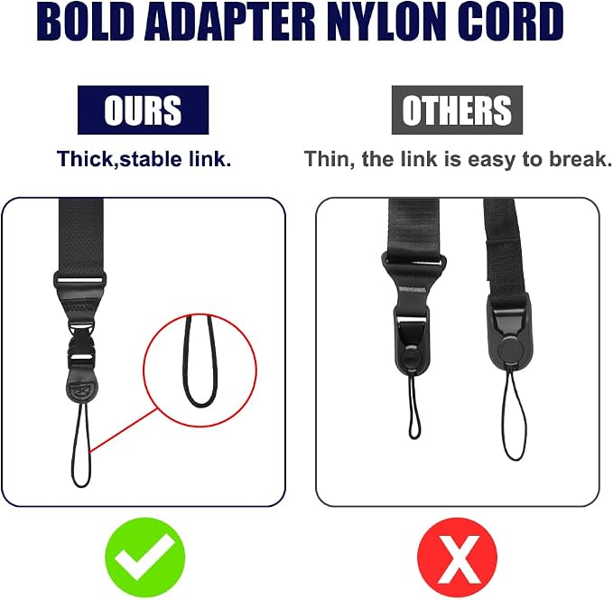 1 PACK Adjustable Shoulder Strap, Durable Nylon Neck Portable Lanyard, Suitable for iPad, iPhone, Camera, Binocular, Crossbody Laptop, Luggage Bag - Image 3