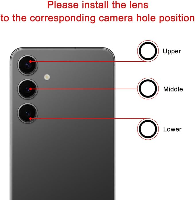 2 Sets Rear Back Camera Lens Glass Replacement for Samsung Galaxy S24 6.2-inches with pre-Installed Adhesive and Reparing Toolkit - Image 6
