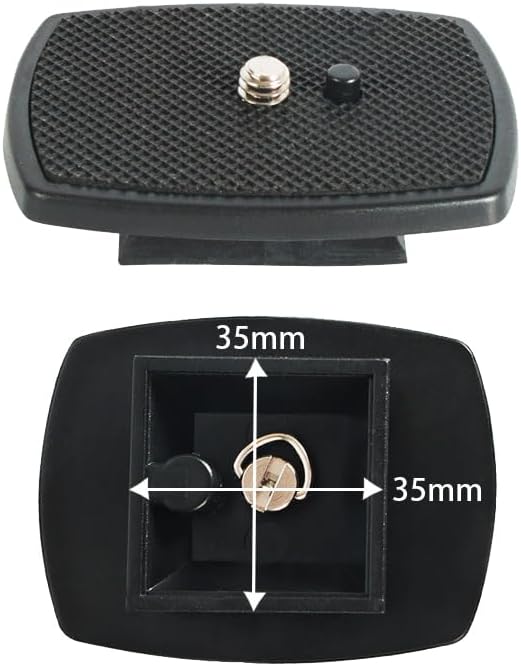 2-Pack Universal Quick Release Plate Set for Velbon Tripods, Compatible with CX-444, CX-888, CX-460, DF-50 - Durable, Easy-to-Use Quick Release System for Efficient Photography (35 * 35mm) by Voganacee