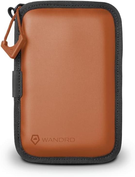 WANDRD Memory Card Case - Durable SD, Micro SD Card Holder for Creators | Camera Accessories & Electronics Organizer for Travel (Sedona Orange) by WANDRD