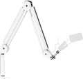 InnoGear Mic Arm Microphone Boom Arm Cable Management for Blue Yeti, White | Desk Mount, for Shure Fifine, Professional Appearance, Extendable, Horizontal Reach 32.3", 3.5 lb Weight Capacity, Heavy-Duty by InnoGear