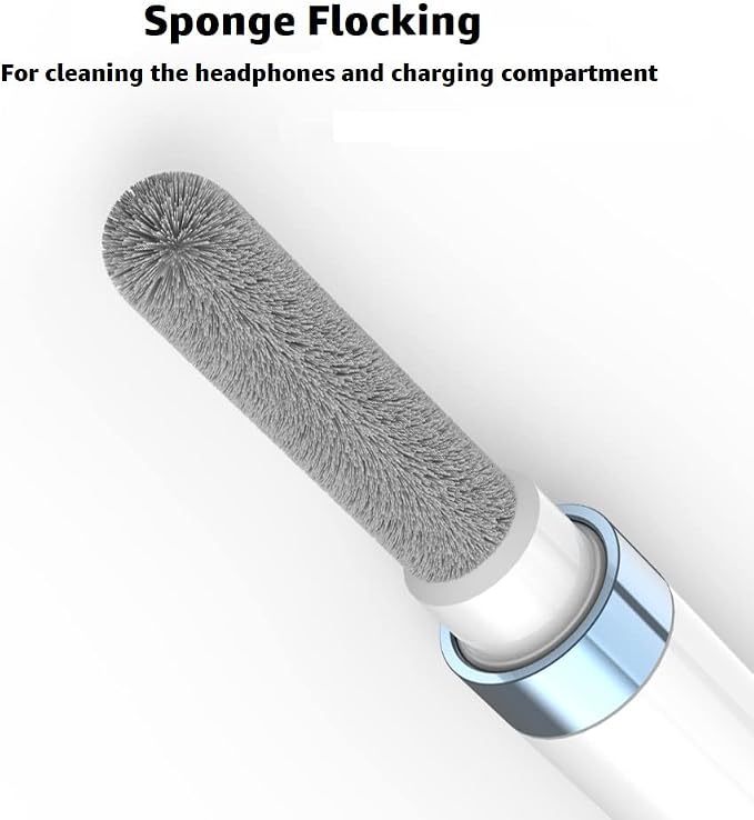Dual-Brush Earbud Cleaning Pen | 4-in-1 Pro Kit for Precision & Durability, Tool Compatible with Airpods, Galaxy Buds, All Wireless Headsets -Blue - Image 3