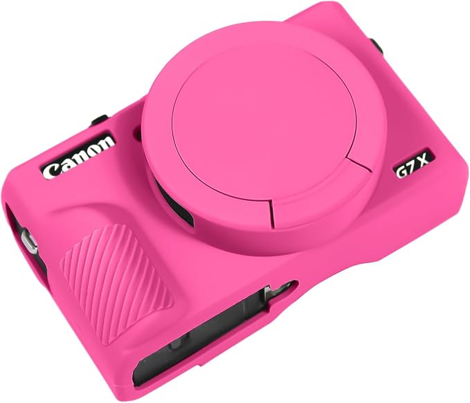 Easy Hood Camera Case Cover for Canon Powershot G7X Mark III Camera(Rose) | With Removable Lens Cover,Soft Silicone Protective Case,Anti-Scratch,Slim Fit,Enhanced Grip,Lightweight Camera Accessories by EasyHood