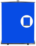 【Easy Set Up】 RAUBAY 59.8 x 82.7in Collapsible Blue Screen Backdrop | Portable Retractable Chroma Key Panel Photo Background with Stand for Video Conference, Photographic Studio, Streaming by RAUBAY