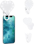 Sweetheart Clip-On LED Makeup Mirror & Selfie Light - Portable Phone Light Clip for Perfect Selfies & Makeup Tutorials | Three-Stage Dimming, Rechargeable by RIKILOVESRIKI