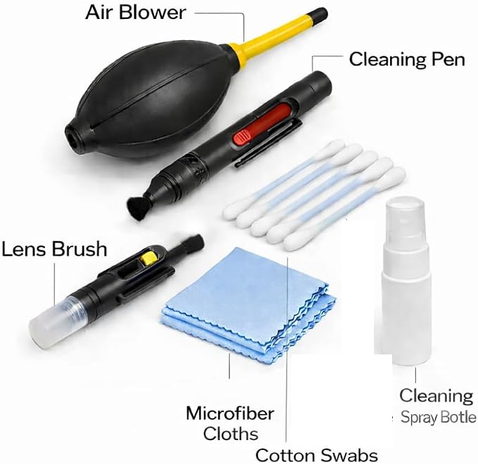 Camera Cleaning Kit for Lens – Air Blower, Cleaning Pen & Brush Set for DSLR & Mirrorless Cameras - Image 2