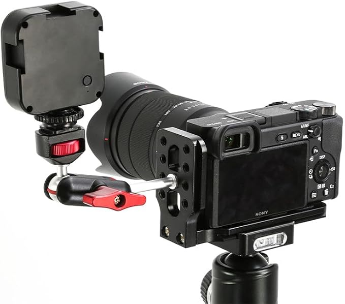 REFLEX CAMERA Super Clamp & Magic Arm Mount with Double Ball Head – 2kg Load Capacity, 1/4” & 3/8” Screw, Adjustable for Monitors, LED Lights, Mics, Smartphone, Gopro - Flexible & Durable - Image 8