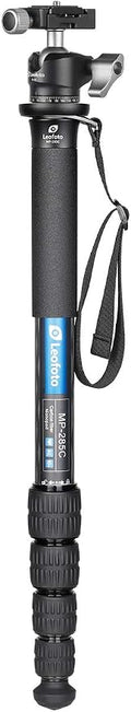 Leofoto Killer Kit MP-285C + LH-25 Ball Head 5 Section CF Travel Monopod Carbon Fiber 60" Tall 17" Folded 1/4" & 3/8" by TAKINGITFURTHER-LEOFOTO