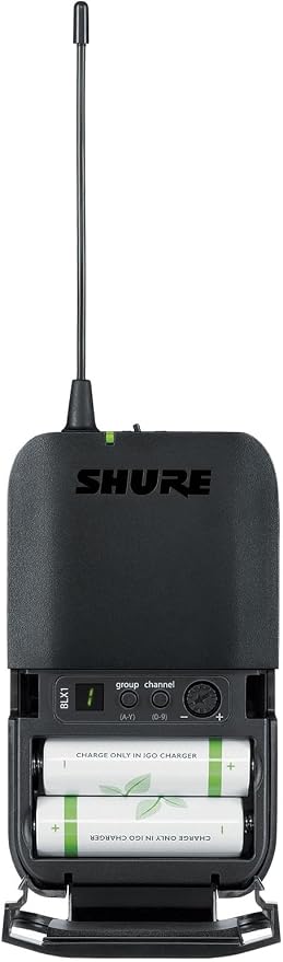 Shure BLX14/CVL Wireless Lavalier Microphone System - H10 Band | 14-hour battery and 300 ft UHF range with CVL lavalier mic, bodypack and single-channel receiver for presenting - Image 7