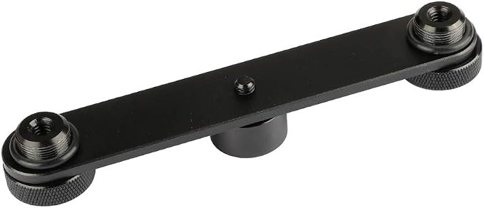 CAMVATE Double Microphone Mounts Bracket T-bar - 1958 by CAMVATE