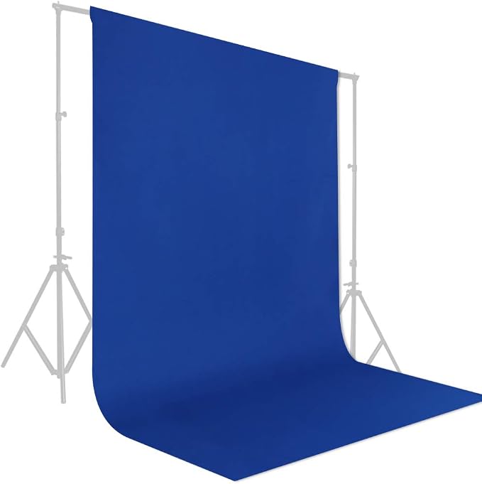 GFCC Royal Blue Backdrop - 8FTX10FT Polyester Blue Photo Backdrop for Photoshoot Background for Photography Screen Video Recording Photo Background | Non-Reflective, Polyester Curtain, Easy Hang, Multipurpose Screen for Studio Photo Booth, Video Record... - Image 3