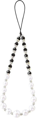Beaded Phone Charm Lanyard Strap Girly Style Fixed Beads Pearl Lanyards by Staqlo