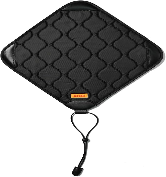 KODAK Camera Wrap Size M 31x31cm - Water-Resistant, Anti-Scratching and Dust-Free Protective Cloth for Mirrorless Camera, Compact Camera, Prime Lens (Black) [ONE item] by Unknown