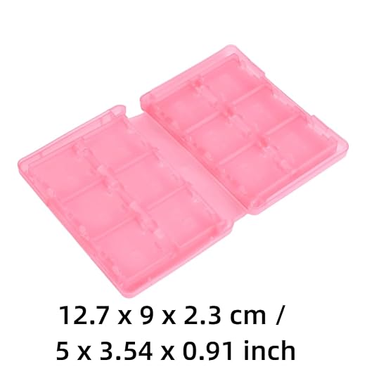 28-in-1 PP Game Card Case Holder - for Nintendo 3DS/DSL/DSI/LL, Cartridge Storage Box with 22 Slots + SD/TF Card Holders + Stylus Organizer(Pink) - Image 2