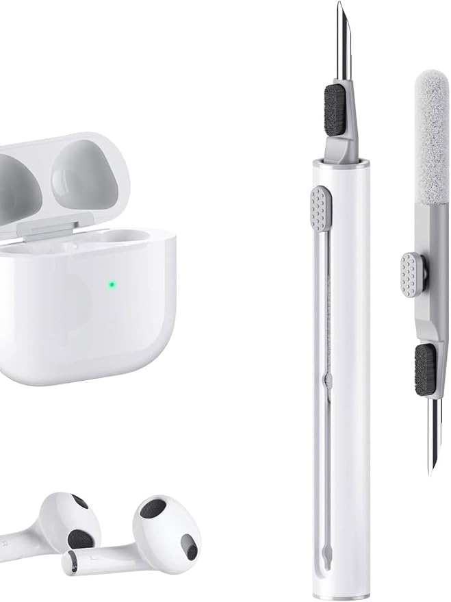 Cleaning Kits for Airpods Pro 1 2 3 Multi-Function Cleaner Pen Soft Brush for Bluetooth Earphones Case Cleaning Tools for iPhone 16 15 Pro Max Lego Camera Lens (White). by Unknown