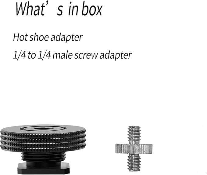 1/4" Female Thread to Hot Shoe Adapter, Atmoshue Hot Shoe Mount Adapter for Magic Arm, Video Light,Monitor - Image 8