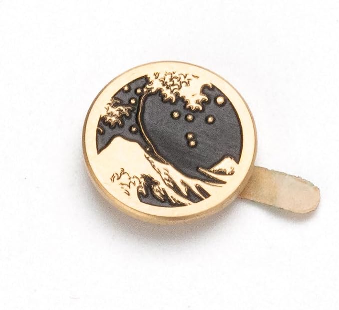 Kanagawa Wave Pattern Camera Hot Shoe Cover Shutter Button for Sony A1 A7C A7CR A7CII A7R A7M2 A7M3 A6700 A6600 A6500 A6400 A6300 (Copper Alloy-Set) - Image 3