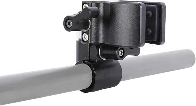 NICEYRIG Shotgun Microphone Holder Universal for Microphone/LED Torch - 628 | 18.5mm - 35mm Adjustable Aluminum Clamp for 15mm Rod Mount Shocks and Noises Absorption - Image 6