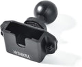 Universal Radio/CB Mic Bracket, Walkie-talkies Back Clip Mount with 25mm 1" Ball Adapter Compatible with RAM Mounts B Size Double Socket Arm by HYSHIKRA