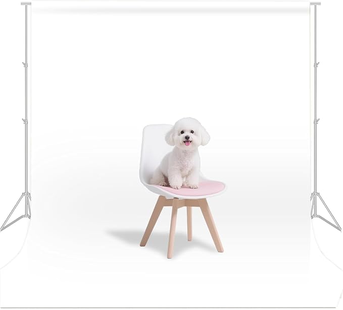 White Photo Backdrop for Photoshoot Background Photography 8x10ft | Polyester, Portrait Product Professional Fashion Shoot, Festival Celebrations by LYLYCTY