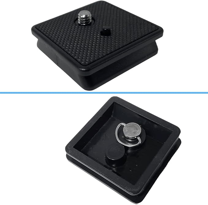2 Pack 41mm Tripod Quick Release Plate Camera Mounting Adapter, QR Plate Camera Tripod Ball Head Parts Replacement Compatible with Sunpak Kalimar Zomei Tripod Mount 1 5/8’’ - Image 6