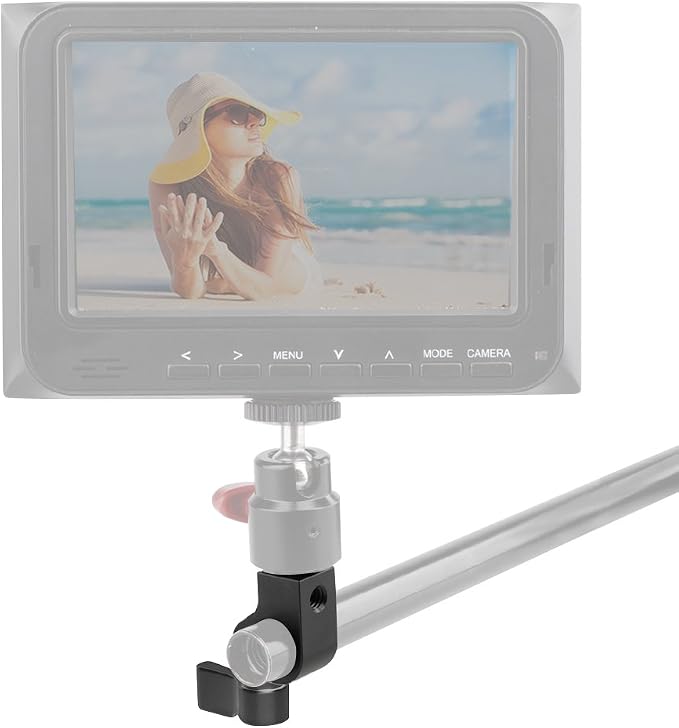 CAMVATE 15mm Single Rod Clamp for Camera DSLR Rail System(Black) - Image 4