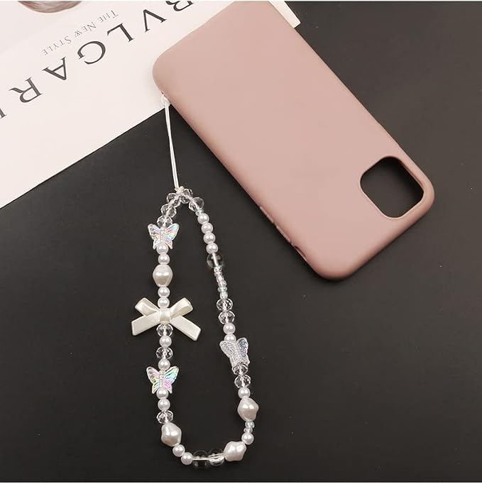 Beaded Camera Wrist Strap Cute Digital Camera Charm Lanyard, Phone Wristlet Charms, Phone Chain for Camera - Image 4