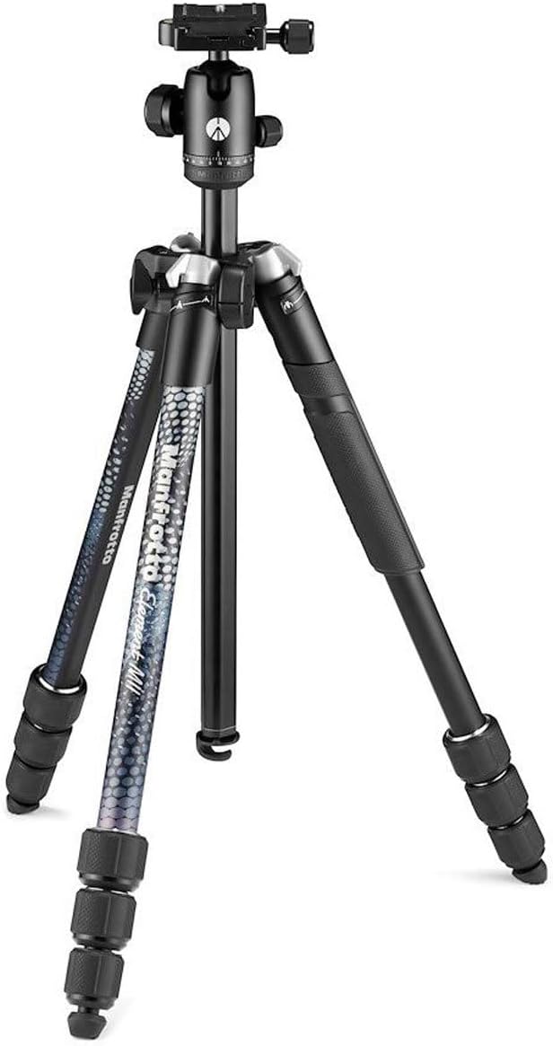 Manfrotto Element MII 4-Section Aluminum Tripod with Ball Head, Black by Unknown