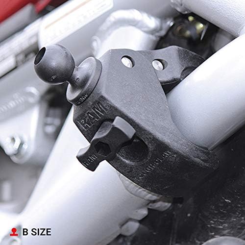 RAM MOUNTS Tough-Claw Medium Clamp Mount with B Size 1" Ball Base | Fits 1"-1.6" rails and bars, composite clamp base for phones, tablets and devices - Image 4