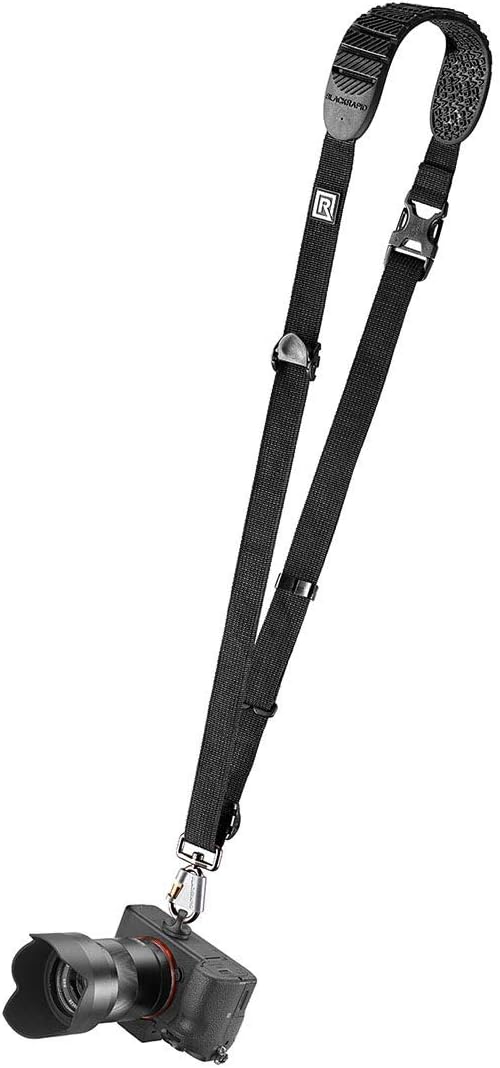 BLACKRAPID Cross Shot Black Camera Sling for left-handed and right-handed photographers. by BLACKRAPID