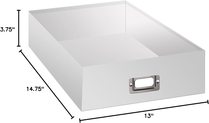 Pioneer Jumbo Scrapbook Storage Box, Crafters White, 14 3/4" X 13" X3 3/4" - Image 2