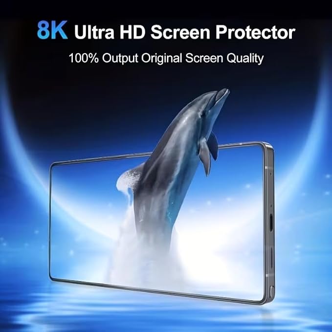 XDesign [3+2 Pack Galaxy S26 Ultra Screen Protector, 9H Tempered Glass Scratch Resistant, Ultrasonic Fingerprint Support, For Samsung Galaxy S26 Ultra 5G 6.8 Inch Glass Screen Protector - Image 9