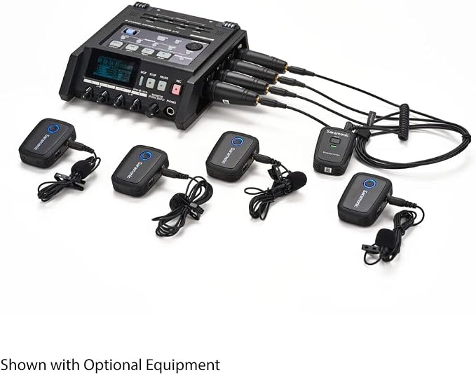 Saramonic Blink 500 T4 4-Channel Wireless Lavalier Microphone System, 4 Transmitters 1 Receiver, 328ft Range, 24-bit/48kHz, Noise Reduction Lapel Mic for iPhone Android Camera DSLR Podcast Interview - Image 7