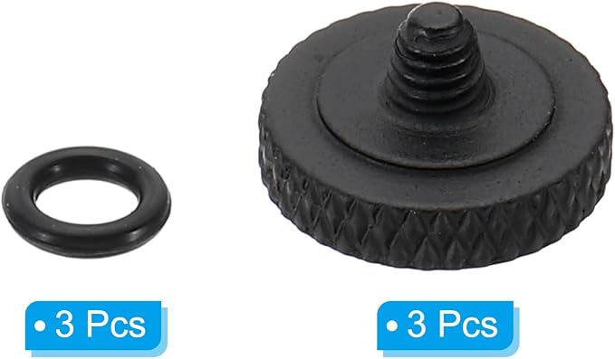 PATIKIL Camera Shutter Button, 3 Pack Soft Shutter Release Button Pure Copper Camera Button Knurled Suitable for Nikon for Fujifilm for Leica DSLR/SLR Camera, Matte Black - Image 3