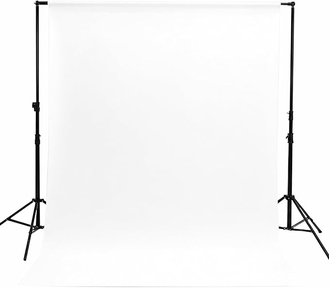 Kate White Photography Backdrop Solid White Photo Background for Portrait | Pure White Cloth For Portraits, Headshots, Product Photos, Videos, Streaming, Parties And Studio Shoots 6ft×9ft ﻿ by KateBackdropforPhotography