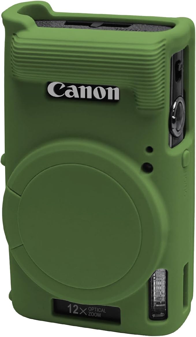 Easy Hood Camera Case for Canon ELPH 360/IXUS 285 HS/IXY 650 Camera,Green | With Removable Lens Cover,Soft Silicone Protective Case,Anti-Scratch,Dustproof,Shockproof,Enhanced Grip,Camera Accessories by EasyHood