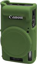 Easy Hood Camera Case for Canon ELPH 360/IXUS 285 HS/IXY 650 Camera,Green | With Removable Lens Cover,Soft Silicone Protective Case,Anti-Scratch,Dustproof,Shockproof,Enhanced Grip,Camera Accessories by EasyHood