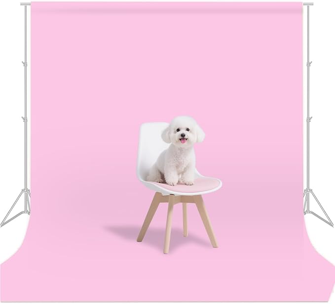 Pink Photo Backdrop for Photoshoot Background Photography 10x10ft | Polyester, Portrait Product Beauty Fashion Shoot, Party Celebrations by LYLYCTY