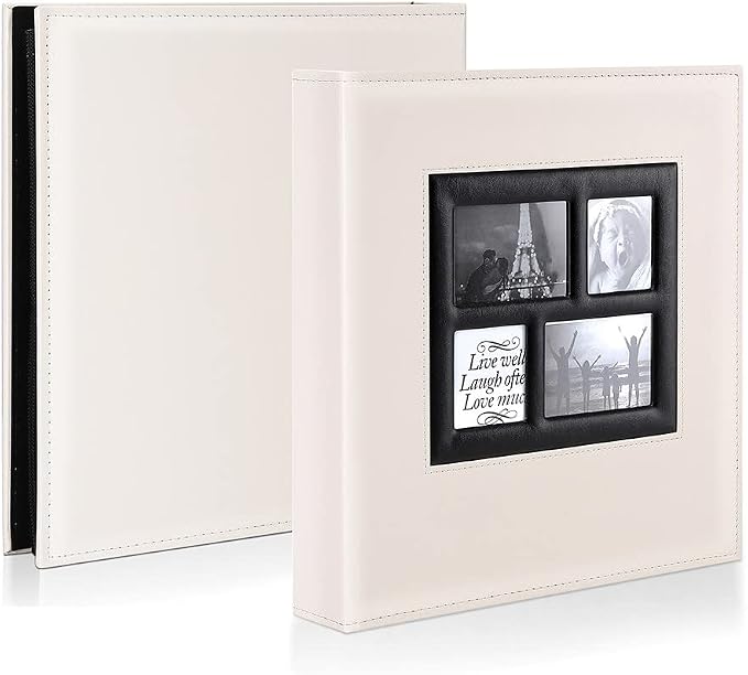 Ywlake Photo Album 4x6 600 Pockets Photos, Extra Large Capacity Family Wedding Picture Albums Holds 600 Horizontal and Vertical Photos Beige - Image 2
