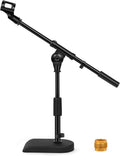 InnoGear 2 Set Mic Stand Desk Boom Arm Microphone Stand for Blue Yeti | for Shure Fifine Guitar Amps, 4.4lb Weight Capacity, Arm Swivel Sideways, Stable, Extendable, Adjustable, Cable Clip Included by InnoGear