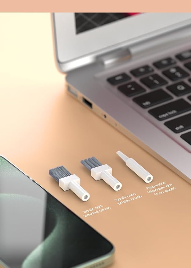 32-in-1 Electronics Cleaning Kit for Phone, Earbuds, Keyboard & Camera Lens | Charging Port Cleaner | Compatible with iPhone, AirPods, Android Devices, Laptop & Monitor | All-in-One Cleaning - Image 5