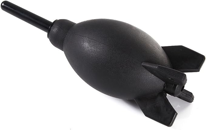 FocusFoto PRO 6.6 Inch Rubber Rocket Air Blower Duster Cleaner Dust Cleaning for DSLR Camera CCD Lens Keyboard Black - Image 3