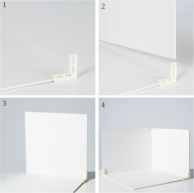 3 PCS Board Photo Backdrop, 15.8x11.8 Inch Waterproof Photography Backdrop Boards with 3 PCS Bracket for Flat Lay, Product Photography Background (White 3) - Image 6