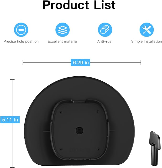 HOLACA Sun Rain Shade Camera Cover for R-ing Spotlight Camera Pro | Camera Shield Protective for Resistant UV, Easy to Install, Black - Image 6